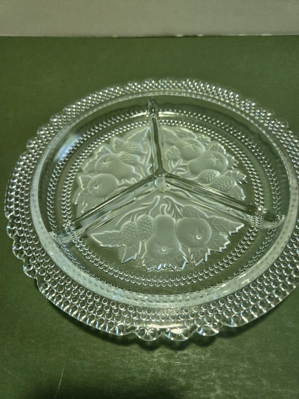 Vintage Imperial Glass Relish Dish